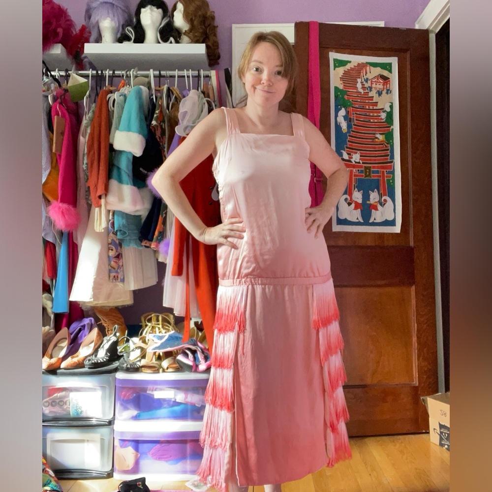 20’s Pink Fringed Costume Dress